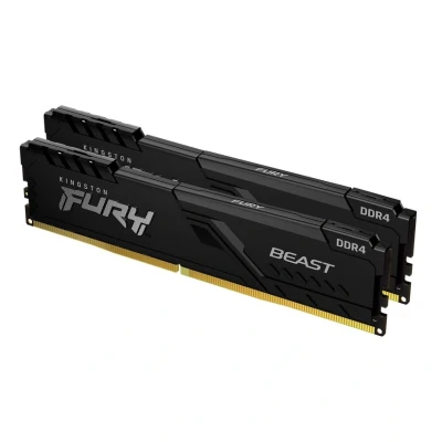 Image of Kingston FURY Beast 16GB (2x8GB) 3600MHz DDR4 CL17 Desktop Memory Kit with 2 KF436C17BBK2/16