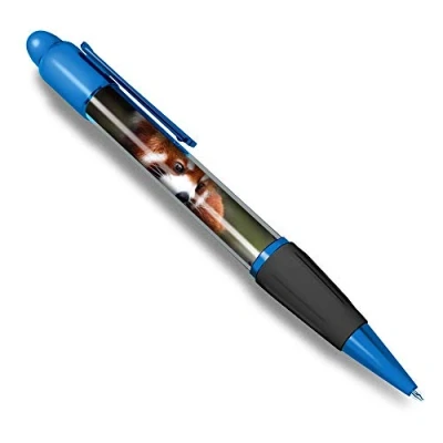 Image of Destination Vinyl ltd 1 x Blue Ballpoint Pen (Black Ink) Endangered Red Panda #14159