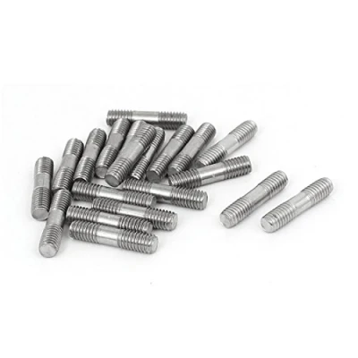 Image of Sourcingmap M6x25mm 304 Stainless Steel Double End Threaded Stud Screw Bolt 20pcs
