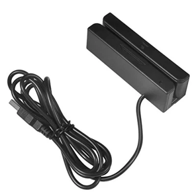 Image of DEWIN Credit Card Reader, USB Reader MSR90 Magnetic Strip 3 Tracks Mini Mag Hi Co Swiper