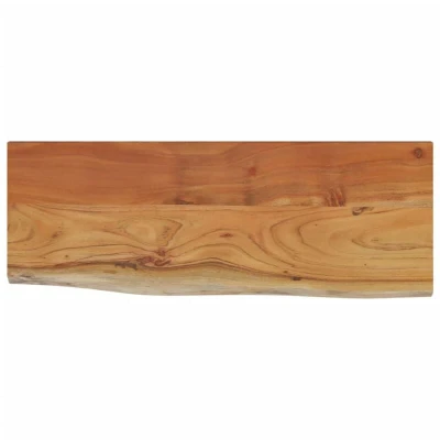Image of vidaXL Wall Shelf 50x20x3.8 cm Rectangular Solid Wood Acacia Live Edge