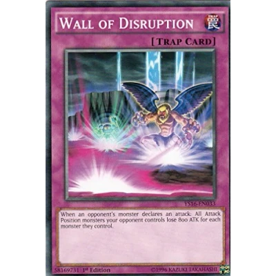 Image of YuGiOh YS16 EN033 Wall of Disruption 1st Edition Common Card (Yuya)