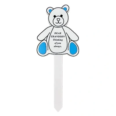 Image of Angraves Special Grandson Memorial Baby Child Remembrance Verse Grave Ground Stake Plaque