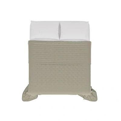 Image of Italian Bed Linen Microfibre Summer Quilt, Chic, Brown, Double