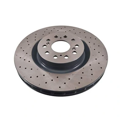 Image of 45251TV8E02 Brake disc BLUE PRINT ADH243131 Front Axle 350mm 32mm 10 Hole 120mm perforated/vented Coated HONDA: CIVIC 9,