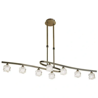 Image of Ice Telescopic 8 Light G9 ECO, Antique Brass