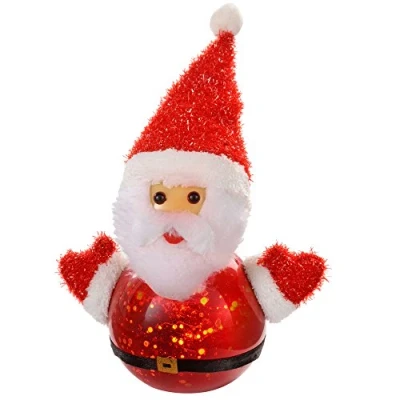 Image of WeRChristmas Santa with Colour Changing LED Body Christmas Decoration, 15 cm Multi