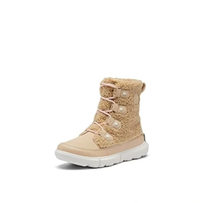 Image of SOREL EXPLORER II JOAN WATERPROOF Women&#039;s Casual Winter Boots, Brown (Nova Sand x Sea Salt), 3 UK