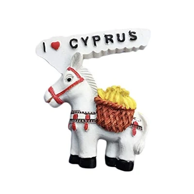 Image of Donkey Cyprus Fridge Magnet Travel Tourist Souvenir Sticker,3D Refrigerator Resin Home &amp; Kitchen Decoration from China