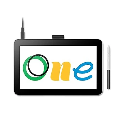 Image of Wacom One 12 drawing tablet with 11.6 screen, Full HD 99% sRGB, incl. battery free EMR pen, for Windows, Mac, Chromebook and Android ideal creative beginners start digitally