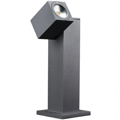 Image of Lucande LED pedestal light Lorik, 30 cm, anthracite, aluminium