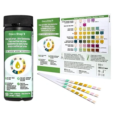Image of Urine Infection Test Strips 8 Parameter Dipsticks (100 Tests)