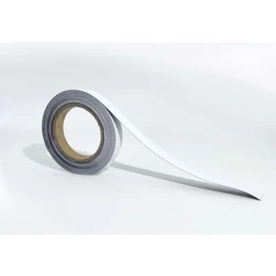 Image of 10m White Magnetic Strip Roll with Dry Wipe Clean Finish