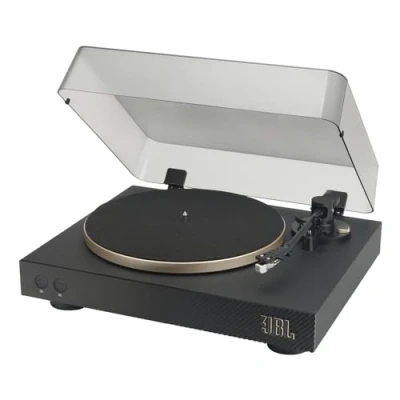 Image of JBL Spinner BT High Quality Bluetooth AptX HD Record and Vinyl Player for Speakers Headphones, Black/Gold