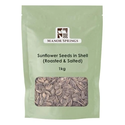 Image of Roasted &amp; Salted Sunflower Seeds in Shell 1kg by Manor Springs