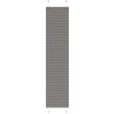 Image of vidaXL Pleated Blind Anthracite 40x200 cm Fabric Width 39.4 Polyester