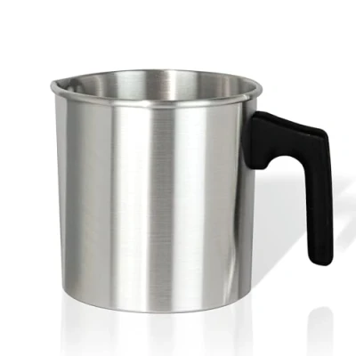 Image of JULWHISPER Candle Wax Melting Pot, Melter for Making, 1.2L Dripless Pouring Pitcher Making Pot with Heat Resistant Handle Crafts in Home Kitchen