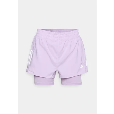 Image of adidas Own The Run 2 in 1 Shorts XS Women&#039;s Purple, Perfect for Running and Training