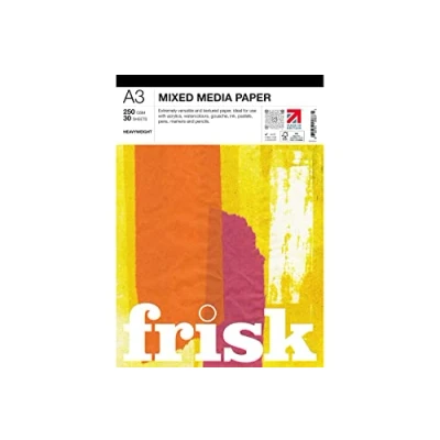Image of Frisk 23250003 Mixed Media Paper Pad A3, White