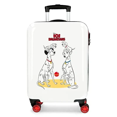 Image of Disney 101 Dalmatas Cabin Suitcase Multicolor 38x55x20cm Rigid ABS Combination Closure Side 34L 2kg 4 Double Wheels