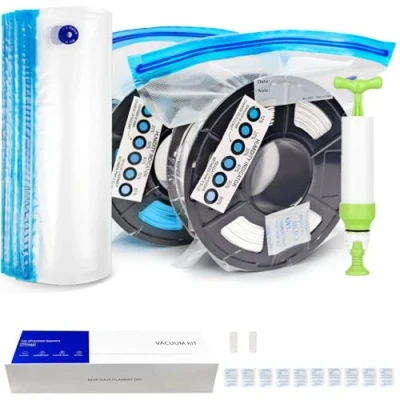 Image of YOOPAI Filament Vacuum Bag Kit with Automatic Pump, 10 Storage Bags for Bambulab/Creality/Sunlu Filament, 34 x 30 cm