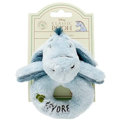 Image of Rainbow Designs Classic Eeyore Ring Rattle, White