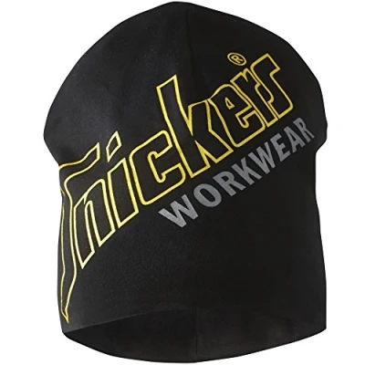 Image of Snickers AllroundWork, Printed Cotton Beanie Black