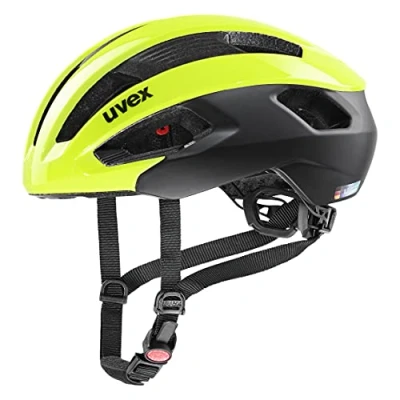Image of uvex Rise cc Secure Performance Bike Helmet for Men &amp; Women Individual Fit Optimized Ventilation Neon Yellow Black 56 59 cm