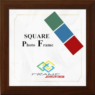 Image of Photo Frame Picture All Square Sizes Frames Black White Oak (Dark Oak, 18&quot; x 18&quot;)