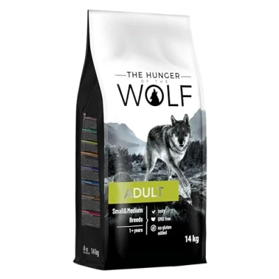 Image of the Hunger of Wolf Dry Dog Food For Small or Medium Breeds, Vitamin C and E Formula with Chicken, Adult 14 kg