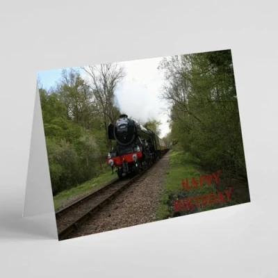 Image of The Flying Scotsman train birthday card