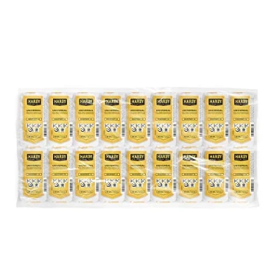 Image of HARDY WORKING TOOLS 20x Painter&#039;s Rollers, 10 cm, Pile Height 12 mm, Diameter 30 Yellow/White