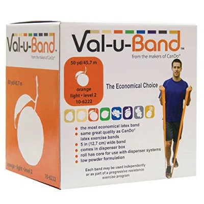 Image of CanDo Val u band Resistance / training gymnastics 45 m orange (very light) alternative to dumbbells