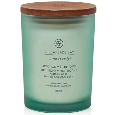 Image of Chesapeake Bay Scented Candle Balance + Harmony Medium Aromatherapy Tumbler Burn Time: Up to 57 Hours Mind &amp; Body Collection
