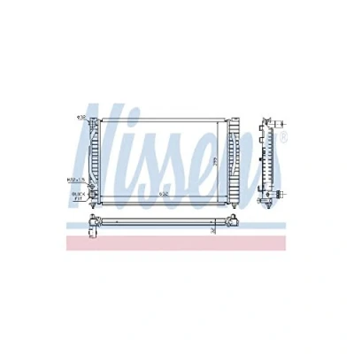 Image of R12037 Engine radiator NISSENS 60491 AUDI: A6 C5 Avant, A4 B5 Saloon, VOLKSWAGEN: Passat GP Saloon