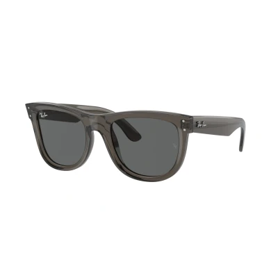 Image of Ray Ban Wayfarer Reverse Unisex Sunglasses, Size: 50, Transparent dark grey