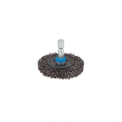 Image of wolfcraft Steel Wire Wheel Brush, Ø 50 mm, Hexagon Shank I 2710000