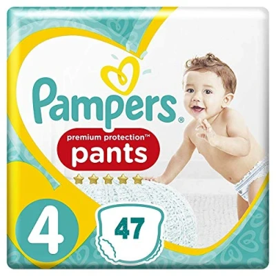 Image of Premium Protection Pampers Pants Size 4 (9 15 kg) 47 Nappies