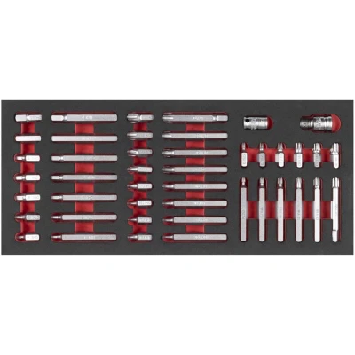 Image of Premier TRX Star Hex &amp; Spline Bit Set with Tool Tray 44 Piece