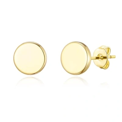 Image of Philip Jones Gold Plated Round Dot Stud Earrings