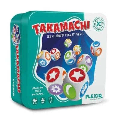 Image of FlexiQ Takamachi Dice Game Ages 5+ 2 4 Players 5 Minutes Playing Time