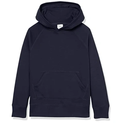 Image of Amazon Essentials Girls&#039; Pullover Hoodie Sweatshirt, Navy, 6 7 Years