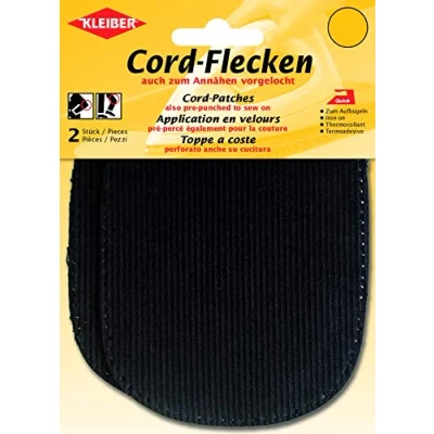 Image of Kleiber Iron On/Sew On Elbow and Knee Patches, Black
