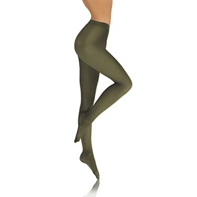 Image of Sesto Senso Womens Tights Green Coloured microfibre Semi Opaque 40 Den 3 M Botiglia