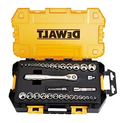 Image of DEWALT® DWMT45034 Mechanics 1/4 in. and 3/8 Drive Socket Set (34 pc.)