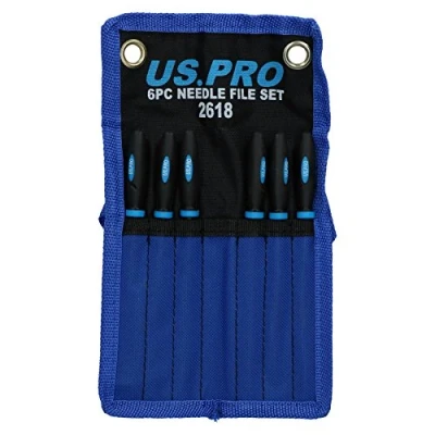 Image of Needle File Set Hobby Craft Glass Wood Ceramic Metals 6pcs 140mm