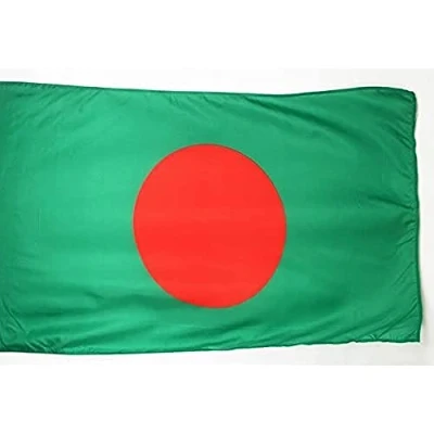 Image of AZ Flag Bangladesh Big 5x8 Ft Bangladeshi Large Banner with Sleeve 100% Polyester Fade Resistant Vivid Colors 5&#039; x 8&#039; Feet 250x150 Cm