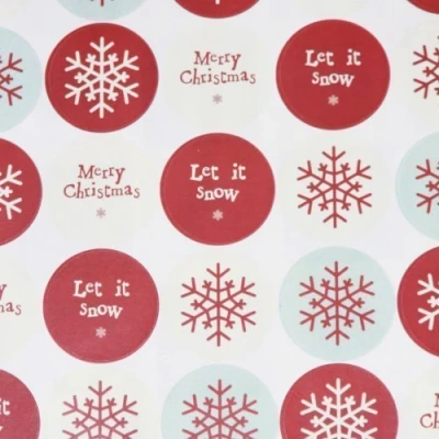Image of East of India Sticker Sheet Round Christmas (40)
