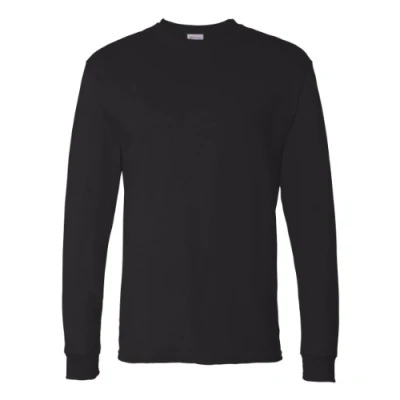 Image of Hanes Men&#039;s ComfortSoft Long Sleeve T Shirt (Pack of 2), Black,Medium