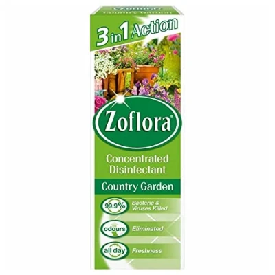 Image of Zoflora 3 x Antibacterial Disinfectant 120ml Makes 4.8 Litres Many Scents (Country Garden)